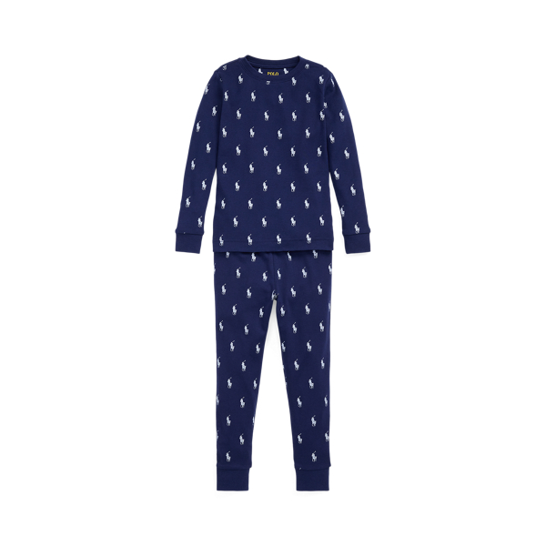 Newport Navy Polo Pony Cotton Sleep Set Boys 2-7 1