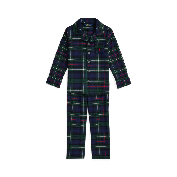 Plaid Flannel Twill Sleep Set Boys 1.5-6 Years 1
