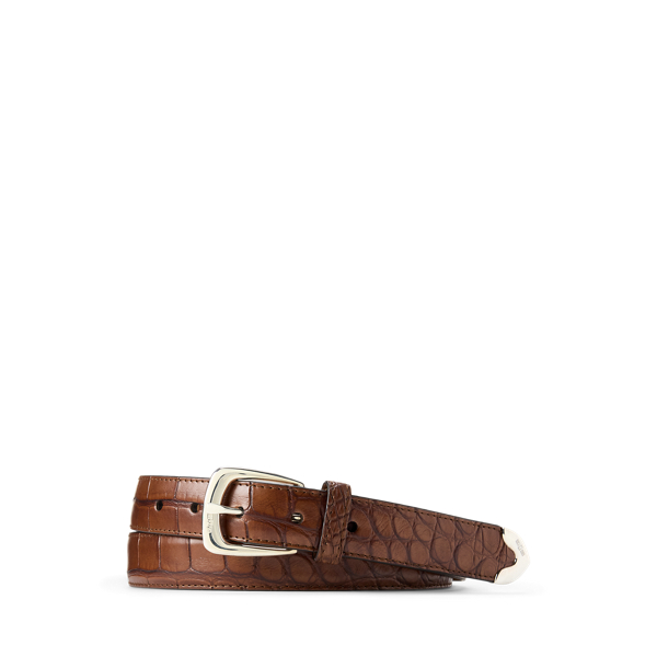 Silver-Buckle Alligator Belt Purple Label 1
