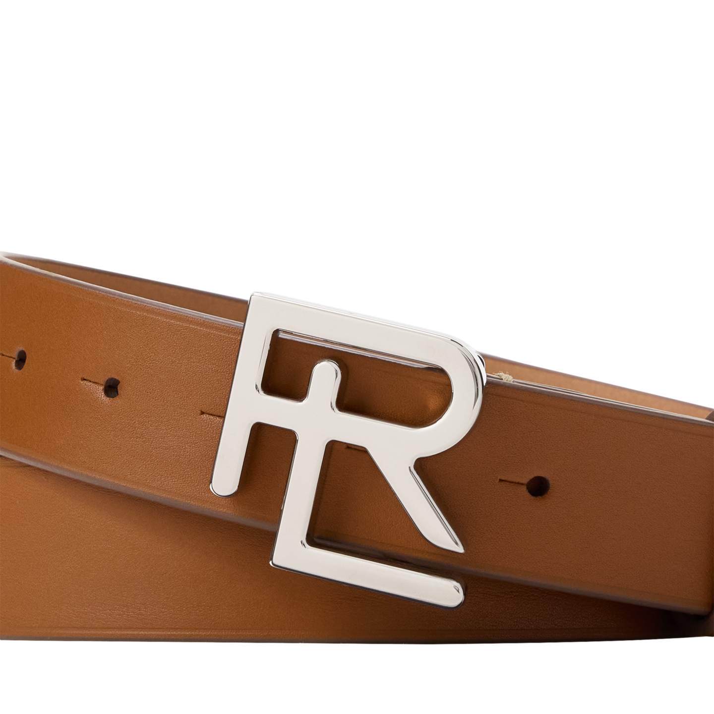 Мужской ремень Ralph Lauren RL-Buckle Calfskin, цвет: Золотой — фото 1
