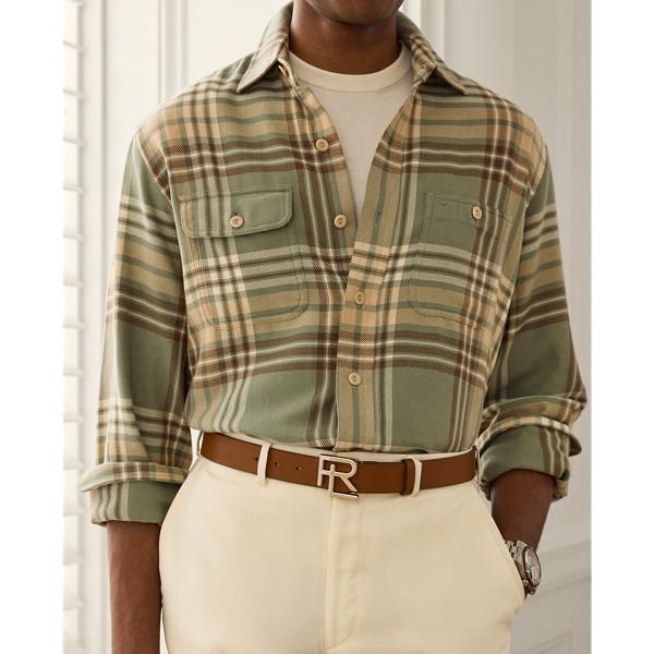 RL-Buckle Calfskin Belt