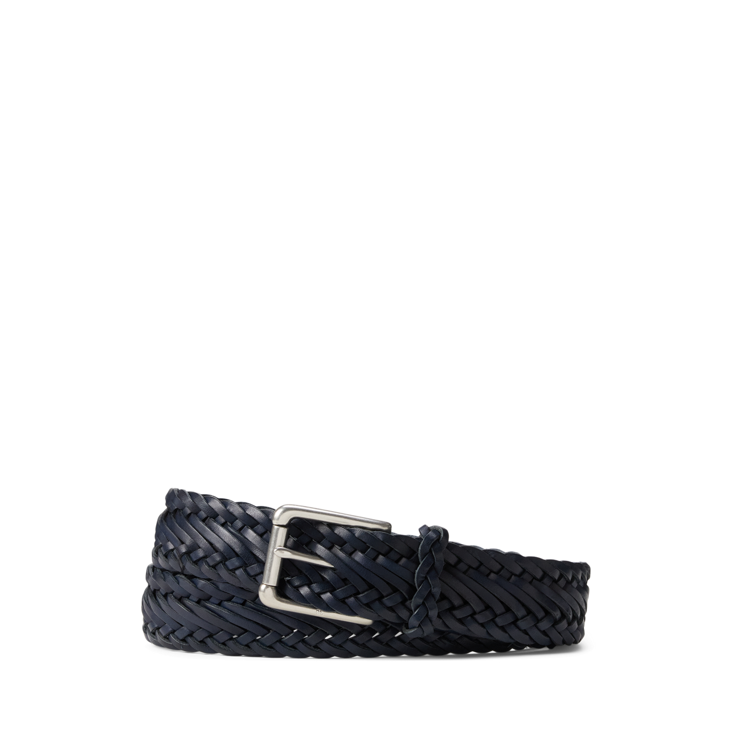 Мужской ремень Ralph Lauren Braided Vachetta Leather, цвет: Тёмно-синий — фото 2