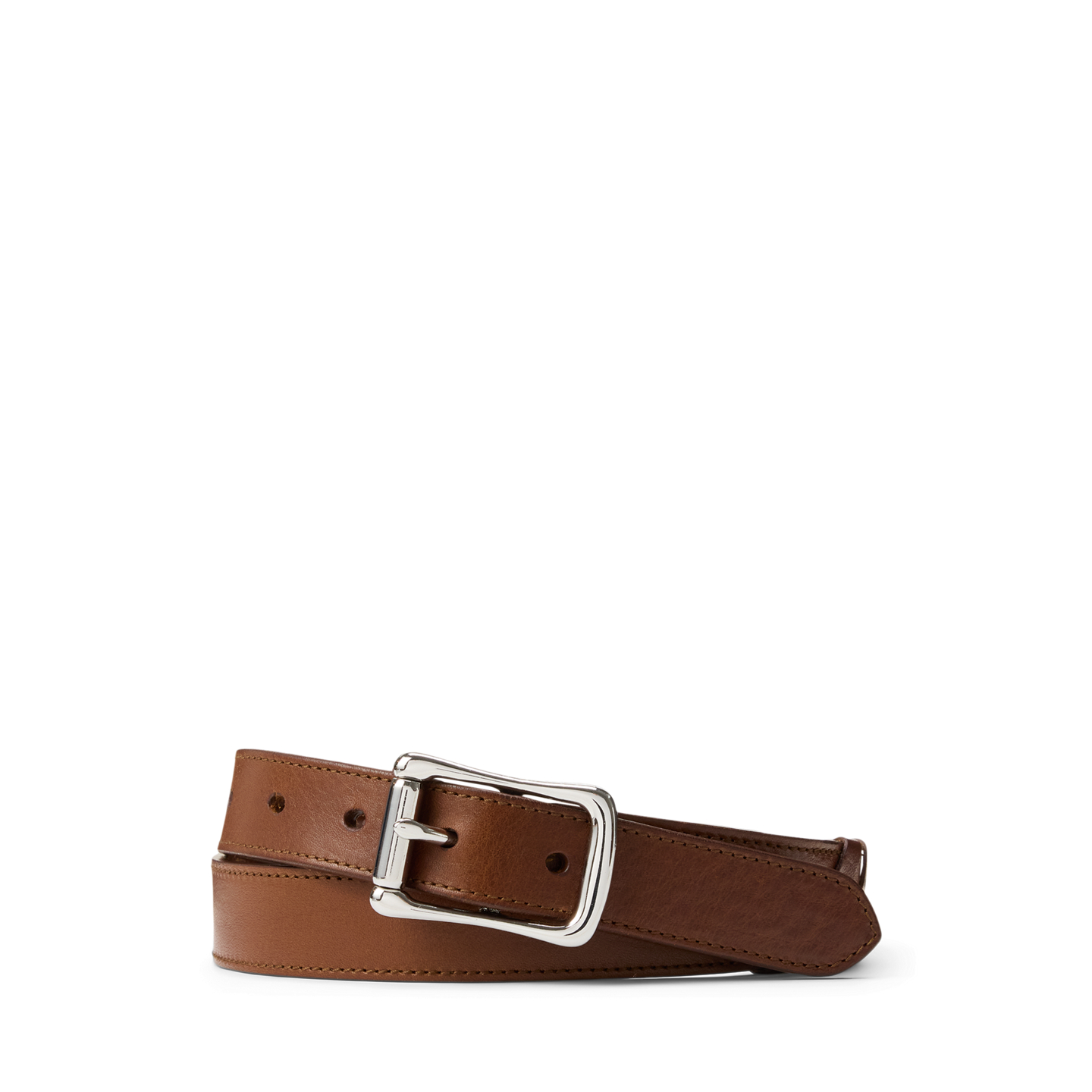Мужской ремень Ralph Lauren Whipstitched Leather, цвет: Медовый коричневый — фото 2