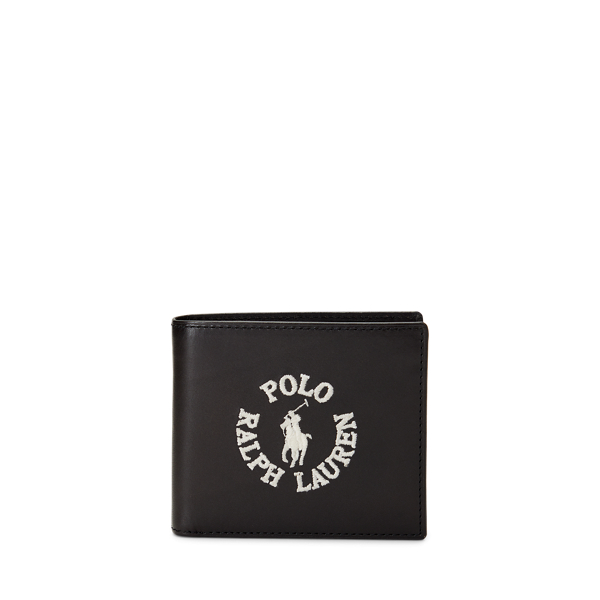 Logo Leather Billfold Coin Wallet for Men Ralph Lauren UK