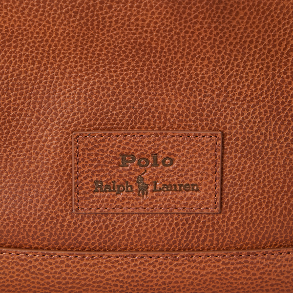 Saddle Pebbled Leather Backpack Polo Ralph Lauren 5