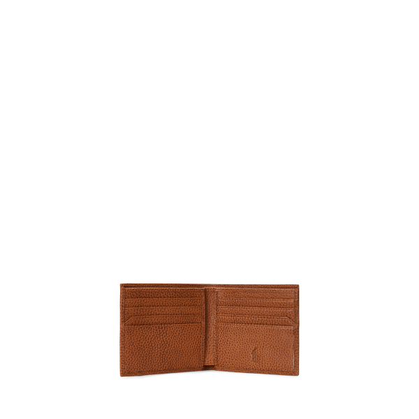 Polo ralph lauren leather billfold wallet best sale