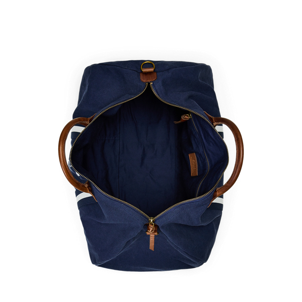 Newport Navy Leather-Trim Canvas Duffel Polo Ralph Lauren 5