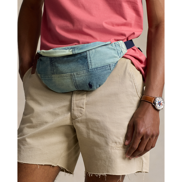 Denim Patchwork Denim Waistpack Polo Ralph Lauren 8