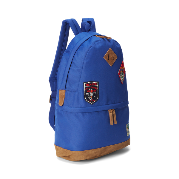Royal Blue Ranger Suede-Trim Backpack Polo Ralph Lauren 3