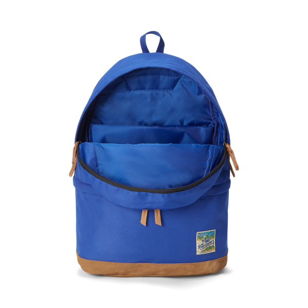 Royal Blue Ranger Suede-Trim Backpack Polo Ralph Lauren 5