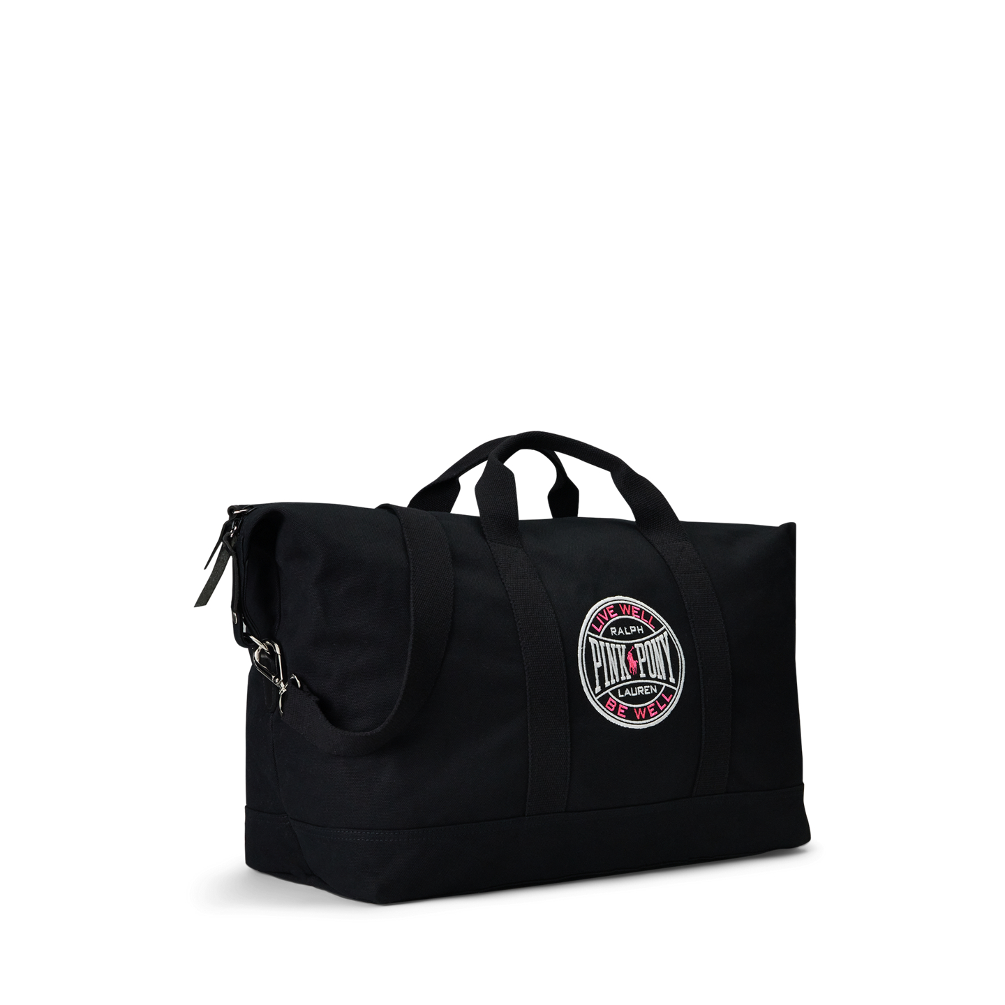 Мужская сумка Ralph Lauren Pink Pony Canvas Duffel, цвет: Чёрный — фото 1