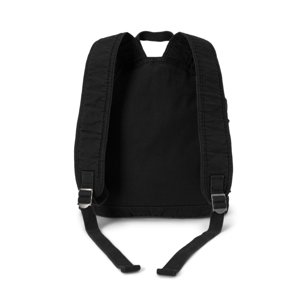 Polo Black Flap-Top Canvas Backpack Polo Ralph Lauren 4