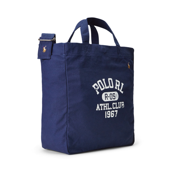 Graphic Canvas Shopper Tote
