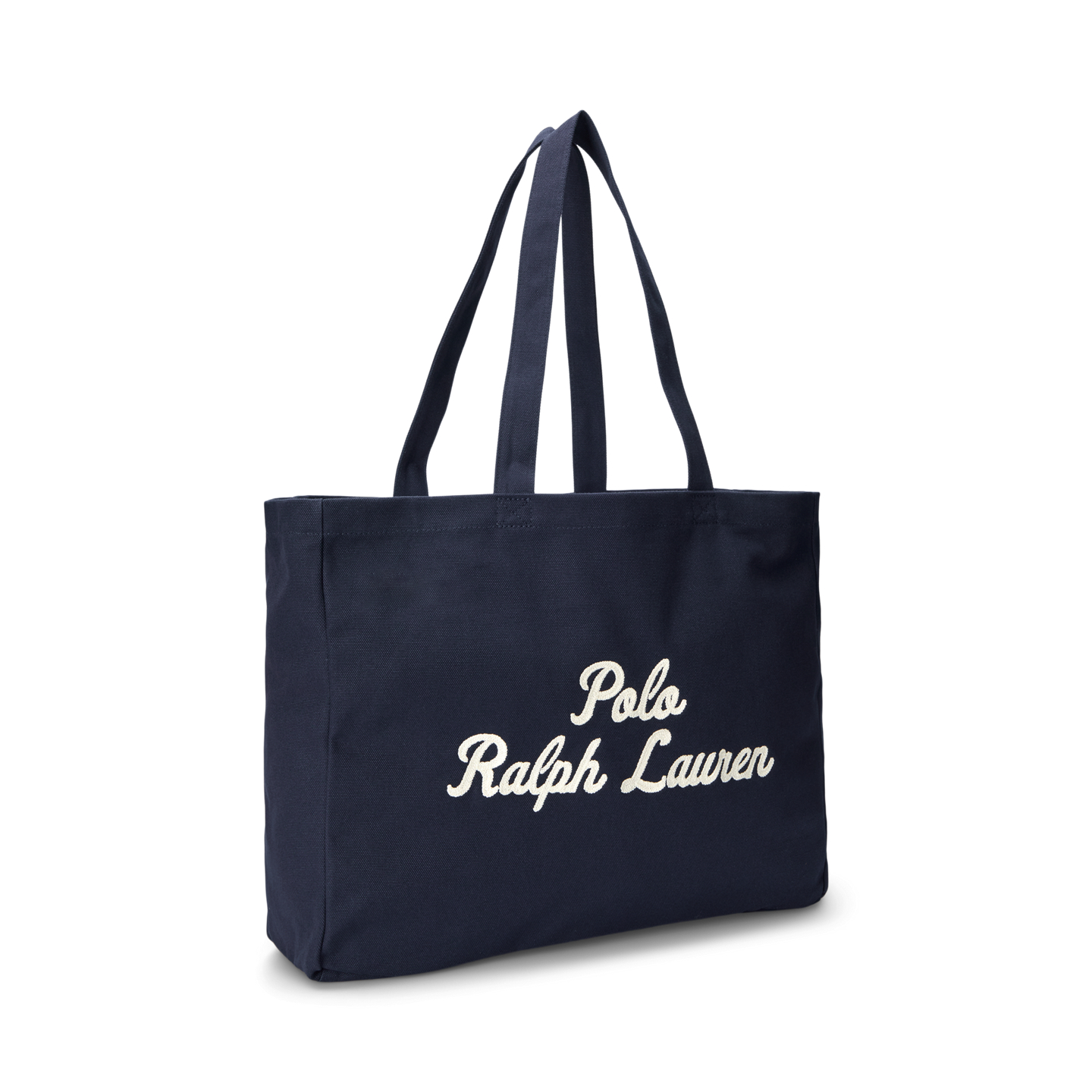 Мужская сумка Ralph Lauren Embroidered Canvas Tote, цвет: Тёмно-синий — фото 1