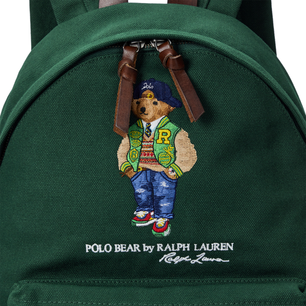 Polo Bear Canvas Backpack