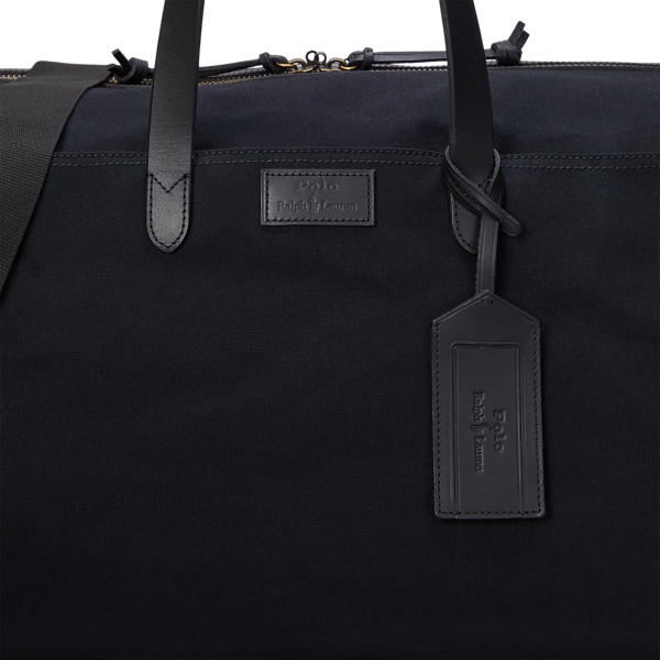Segeltuch-Reisetasche mit Lederbesatz Polo Ralph Lauren in Schwarz 6