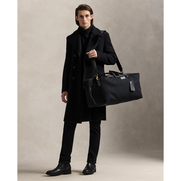 Segeltuch-Reisetasche mit Lederbesatz Polo Ralph Lauren in Schwarz 8