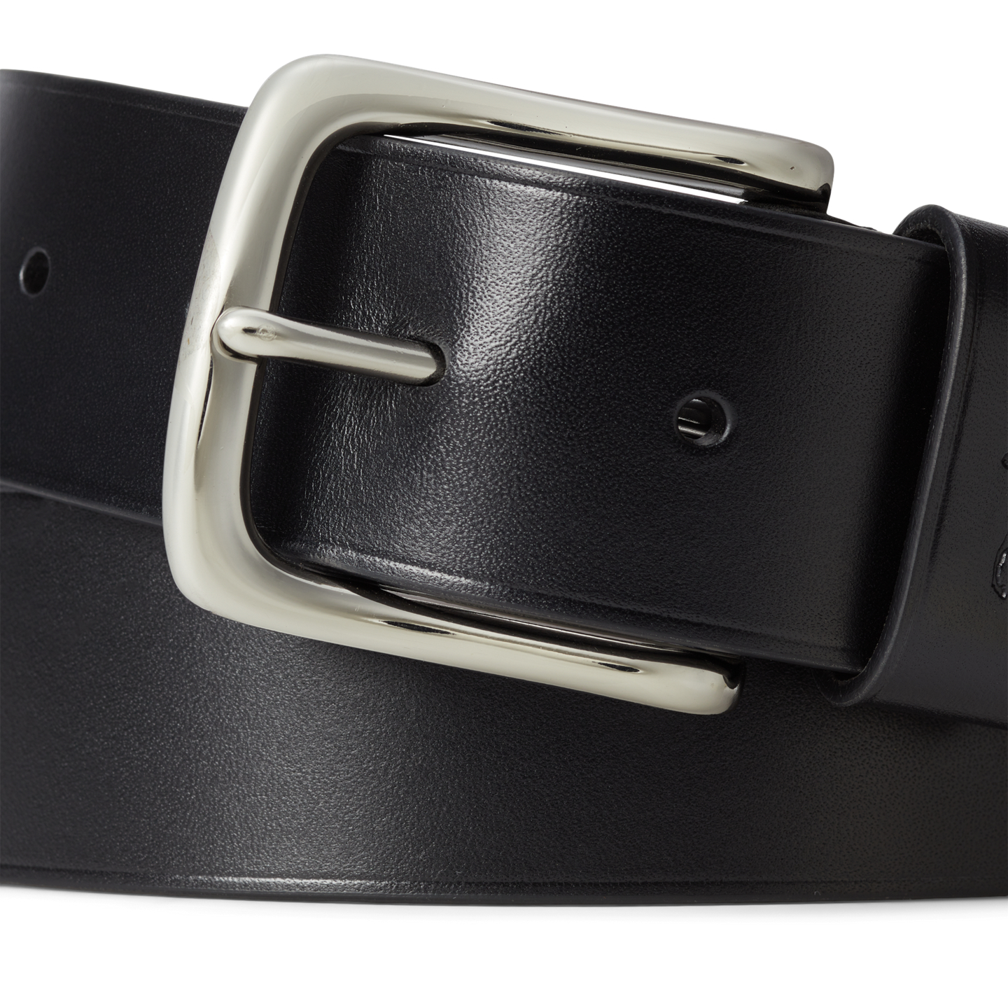 Мужской ремень Ralph Lauren Full-Grain Leather, цвет: Чёрный — фото 1