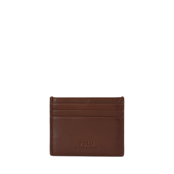 Chestnut Brown Polo Bear Leather Card Case Polo Ralph Lauren 2