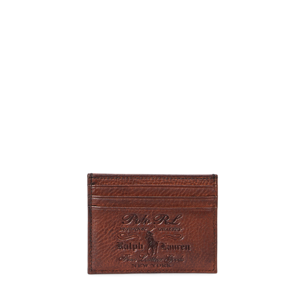 Polo ralph lauren leather card holder hotsell