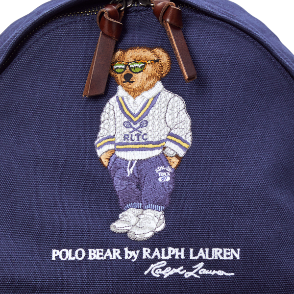 Polo Bear Canvas Backpack