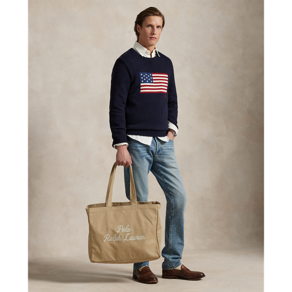 Embroidered Canvas Tote for Men | Ralph Lauren® NL