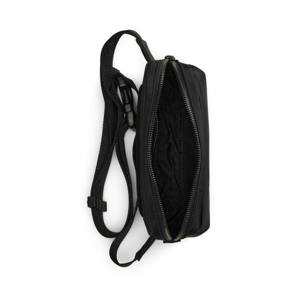 【POLO RALPH LAUREN】トーナル ロゴ ブラック ウエストパック Tonal Logo Waistpack for Men | Ralph Lauren® IN