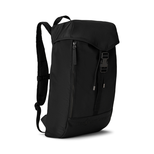 すっきりシルエット【Ralph Lauren】Tonal  ロゴ バックパック Black Tonal Logo Backpack by Polo Ralph Lauren on Sale