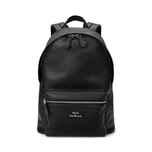 Ralph lauren black leather backpack best sale