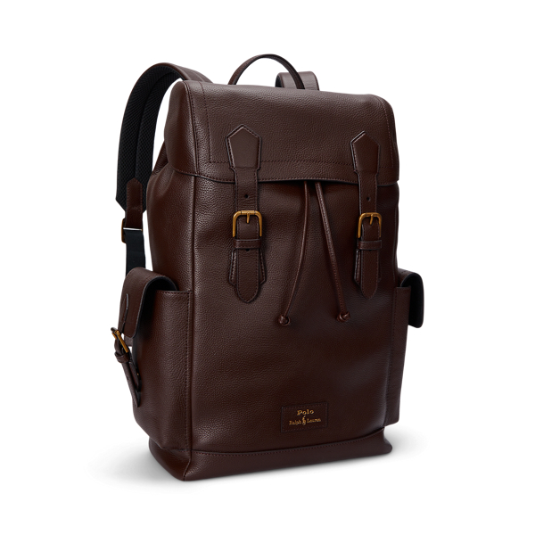 ペブルド レザー バックパック | ラルフ ローレン公式オンライン