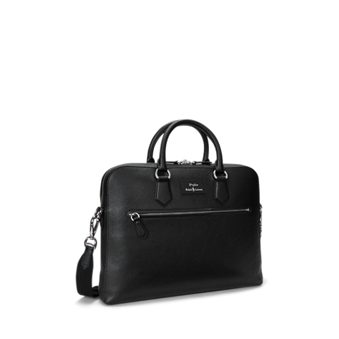 Мужские сумки Ralph Lauren Pebbled Leather Commuter Bag