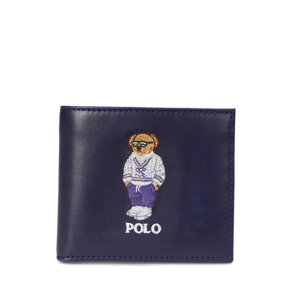 Polo Bear Leather Billfold Wallet