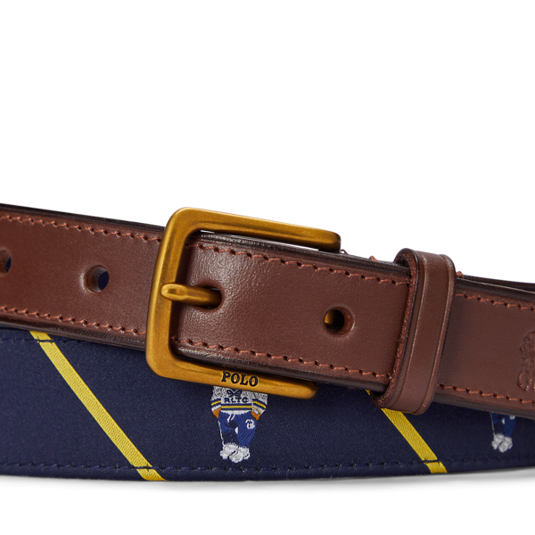 ベルト RALPH LAUREN Polo Bear Leather Trim Belt Polo Bear Leather-Trim Belt