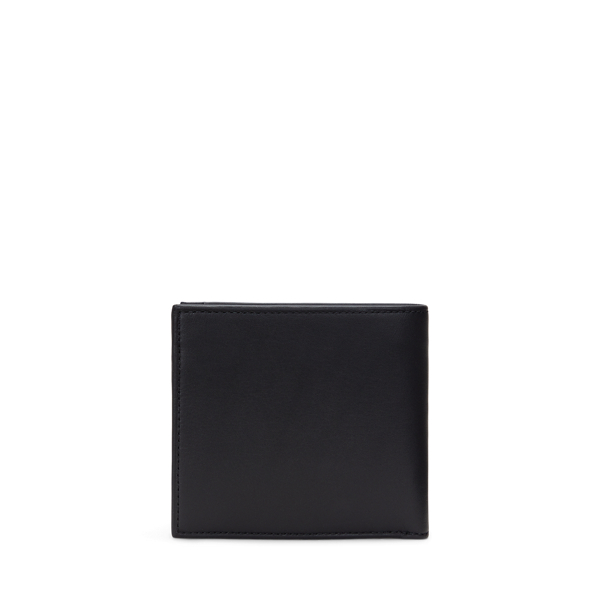 Smooth Leather Billfold Coin Wallet