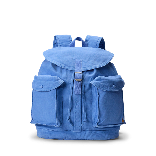 Flap-Top Canvas Backpack