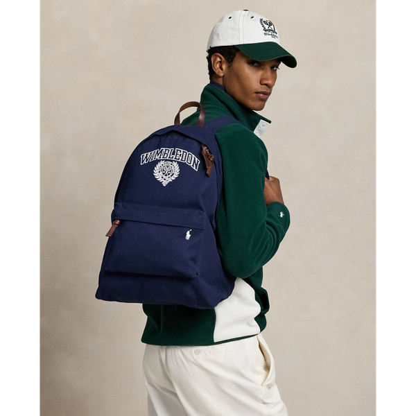 Wimbledon Canvas Backpack for Men Ralph Lauren® IN