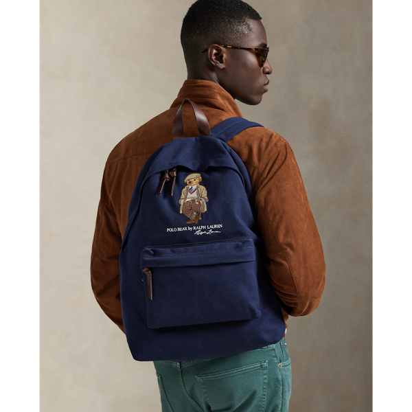 Polo Bear Canvas Backpack