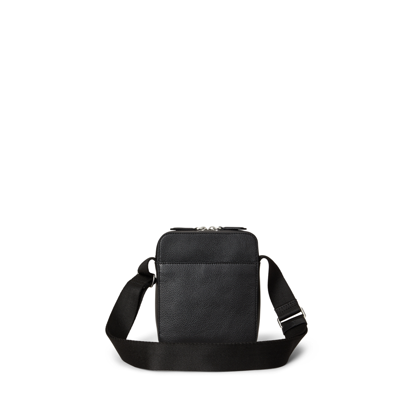 Мужская сумка Ralph Lauren Pebbled Leather Crossbody, цвет: Чёрный — фото 2