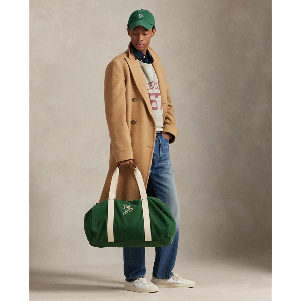 Embroidered Canvas Duffel