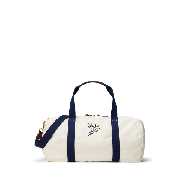 Embroidered Canvas Duffel