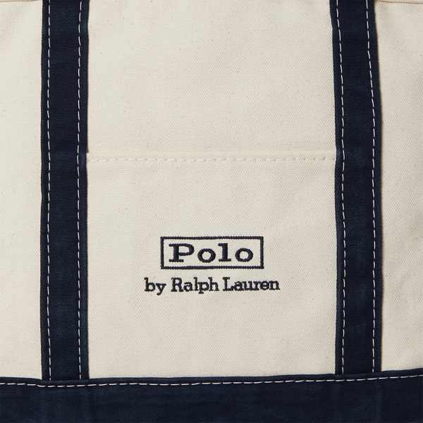 ロゴ キャンバス スモール トート | ラルフ ローレン公式オンラインストア