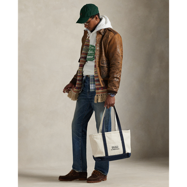 ロゴ キャンバス スモール トート | ラルフ ローレン公式オンラインストア