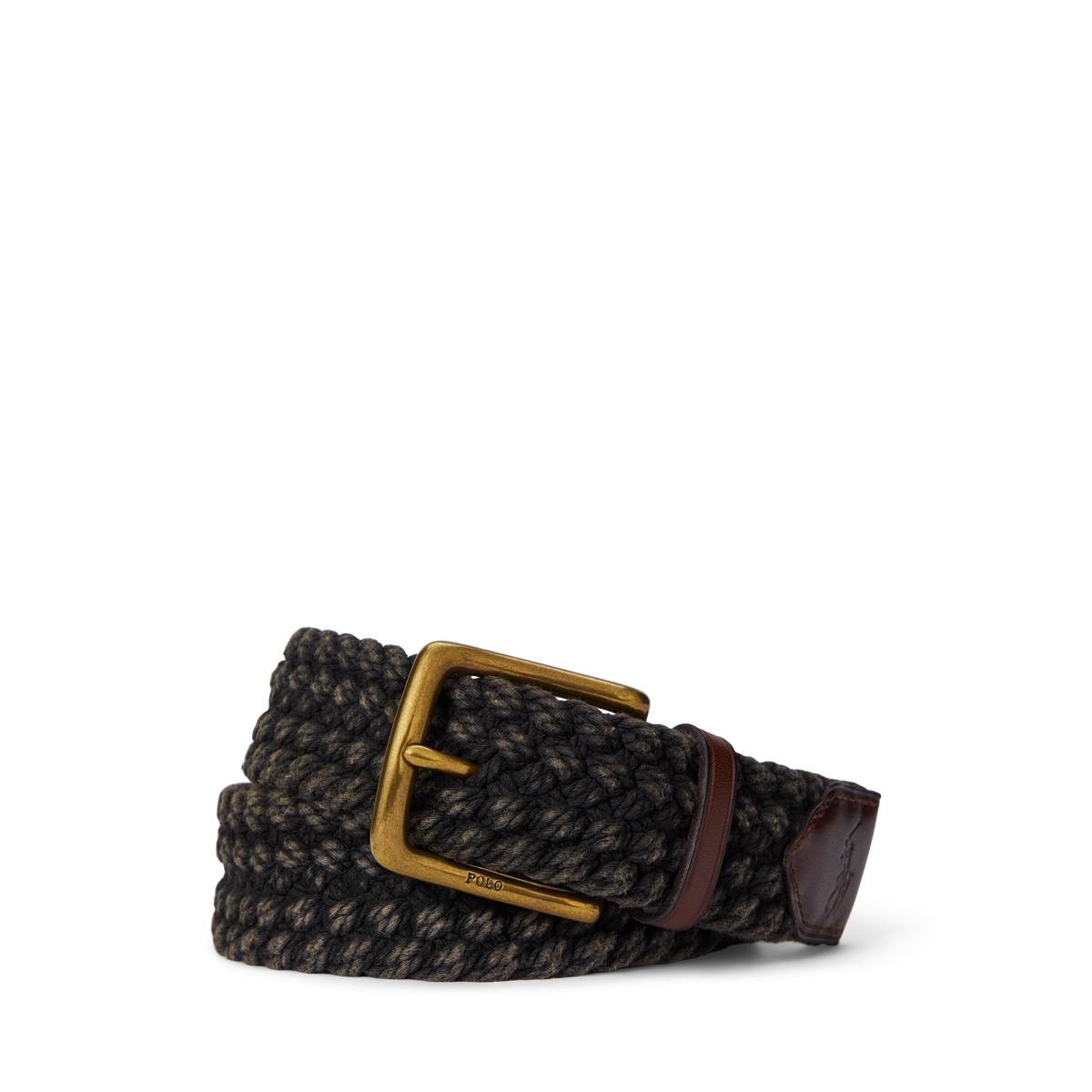POLO RALPH LAUREN ブレイデッド レザーベルト ブレーデッド レザー ベルト （ベルト・サスペンダー）｜POLO