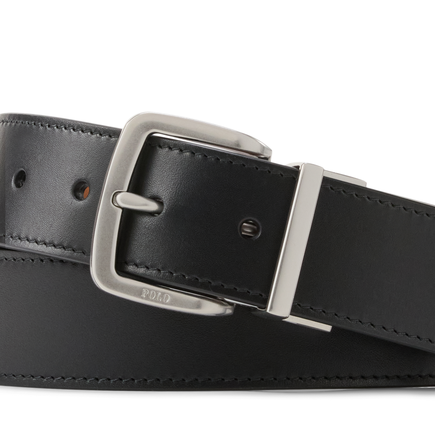 Мужской ремень Ralph Lauren Reversible Leather, цвет: Чёрный / Рыжевато-коричневый — фото 1