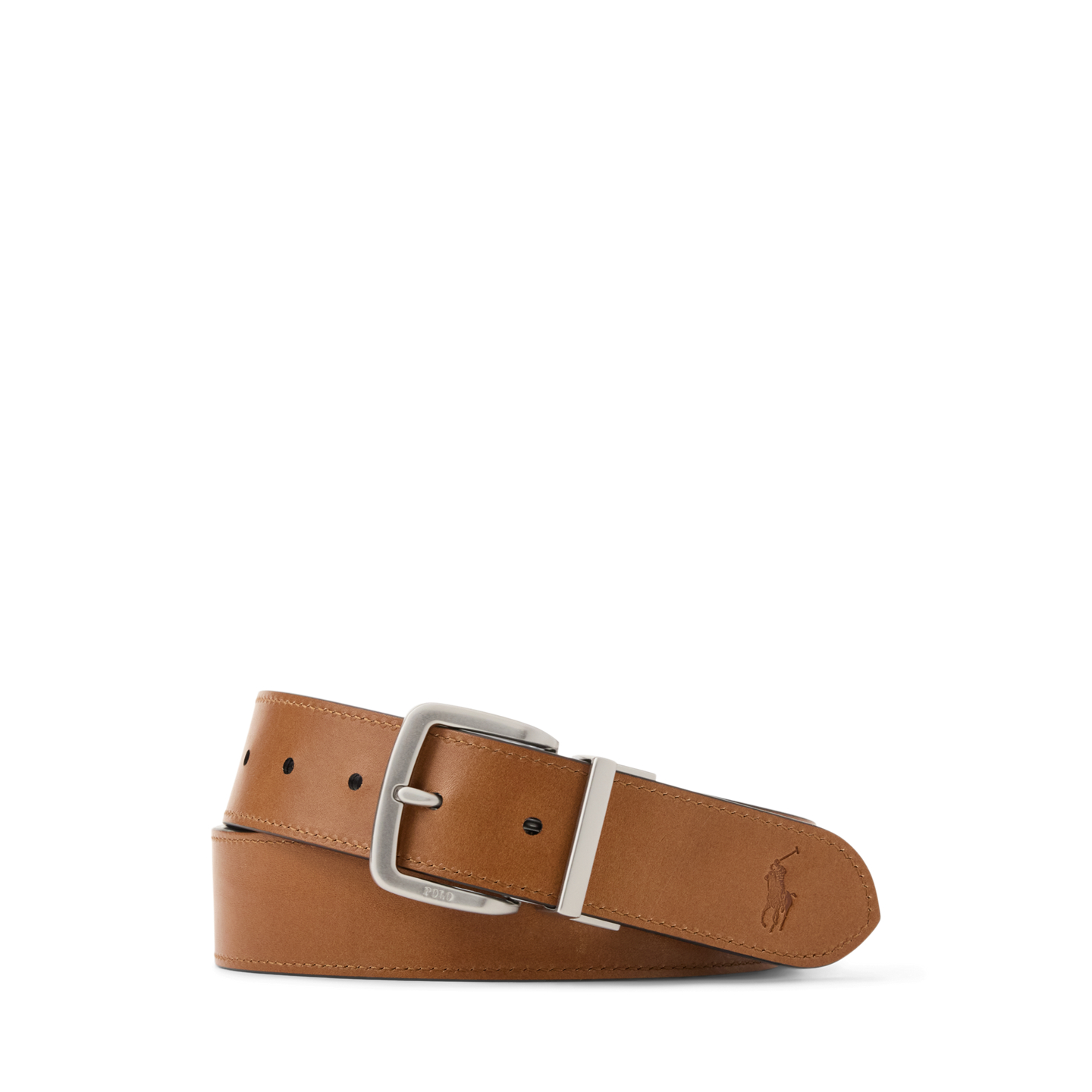 Мужской ремень Ralph Lauren Reversible Leather, цвет: Чёрный / Рыжевато-коричневый — фото 2
