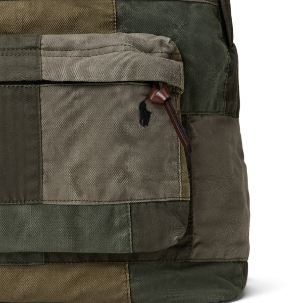 Patchwork Canvas Backpack