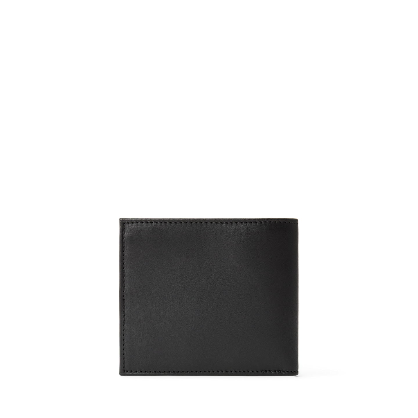 Мужской кошелёк Ralph Lauren Polo Bear Leather Billfold Wallet, цвет: Чёрный — фото 1