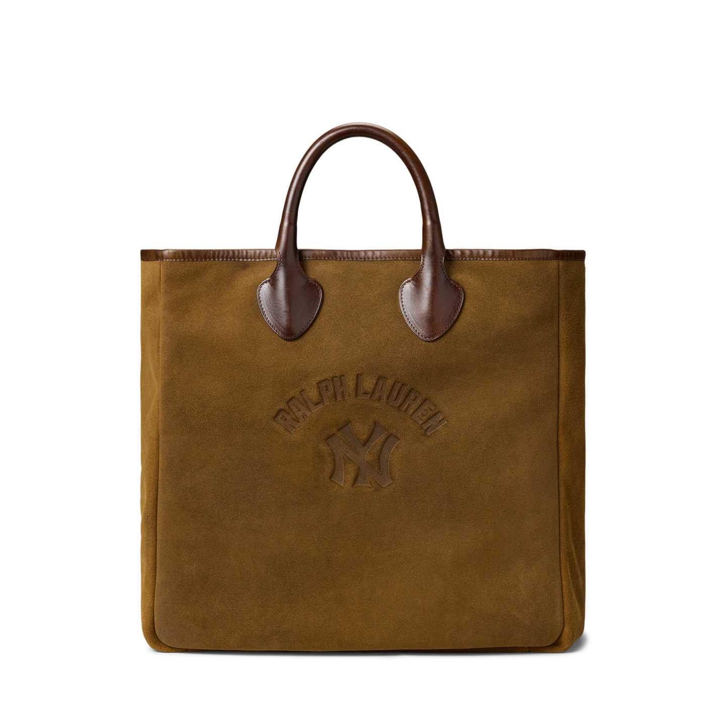 Мужские сумки Polo Ralph Lauren Yankees Suede Tote, цвет: Коричневый — фото 2