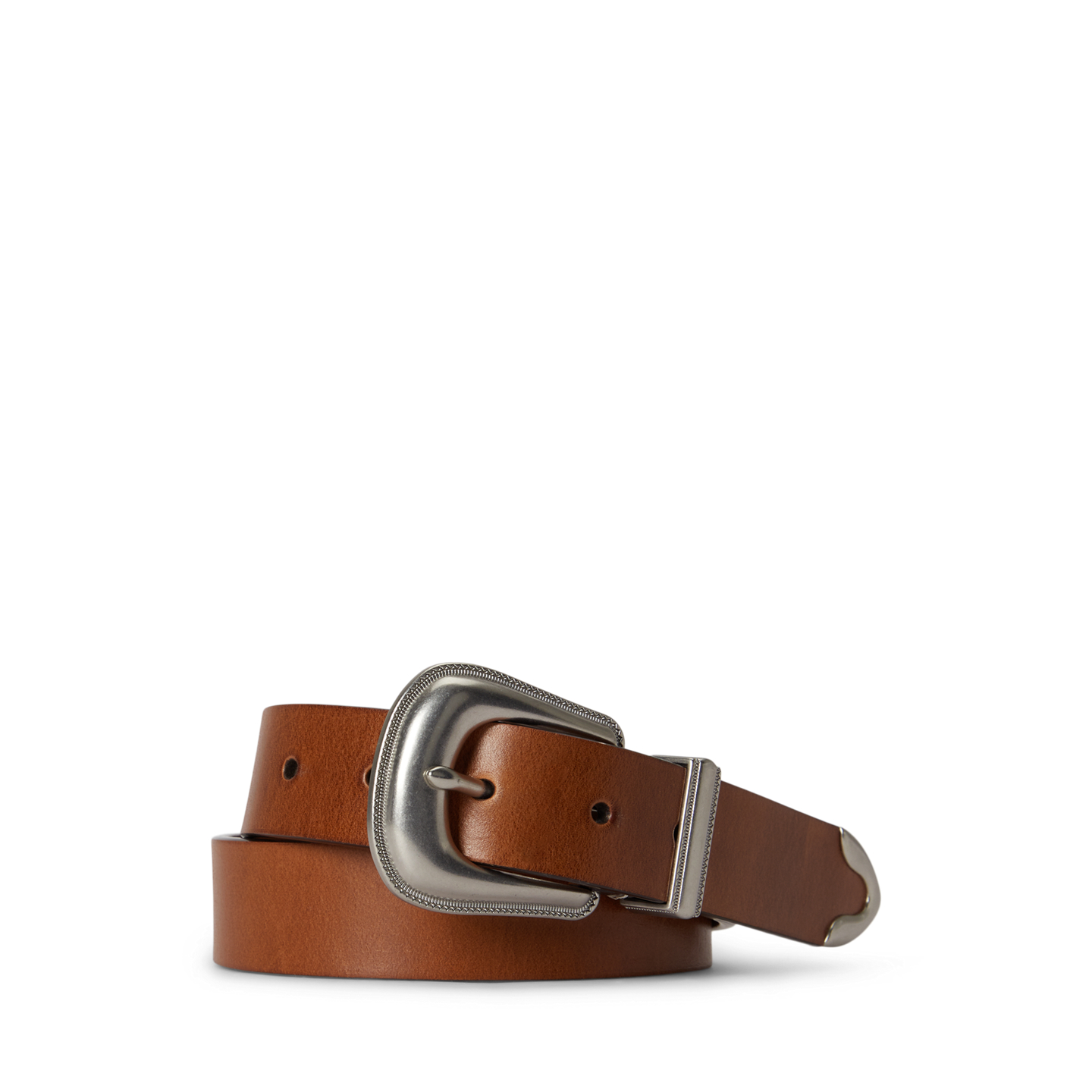 Мужской ремень Ralph Lauren Leather Western, цвет: Рыжевато-коричневый — фото 2