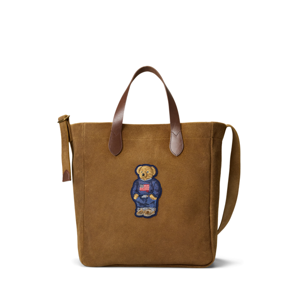 Polo Bear Roughout Suede Tote